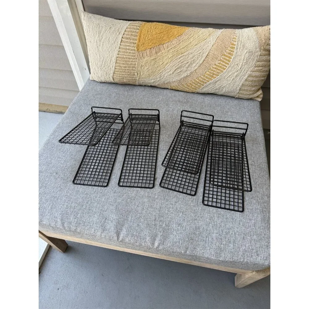 Set Of 2 Ikea Shoe Organizer Skostall Black Metal Shoe Storage